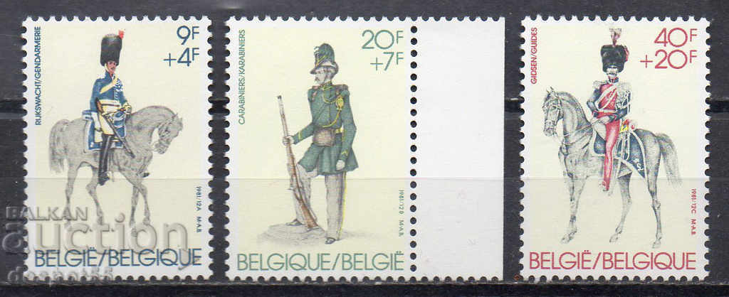 1981. Belgia. uniforme vechi.