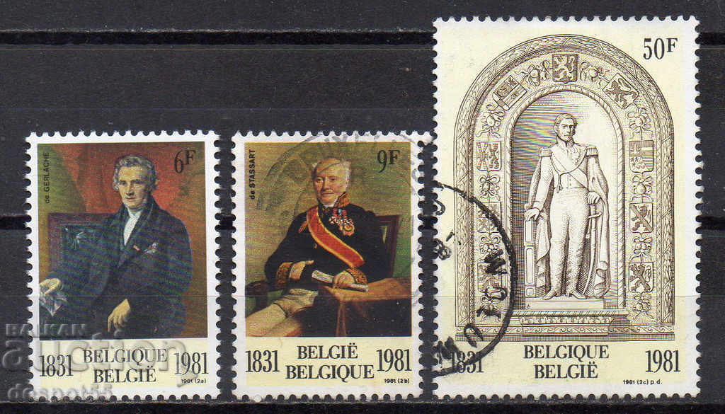 1981. Belgium. Historic personalities.