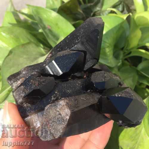 Auction natural black - smoky quartz druza Auction natural black - smoky quartz druza