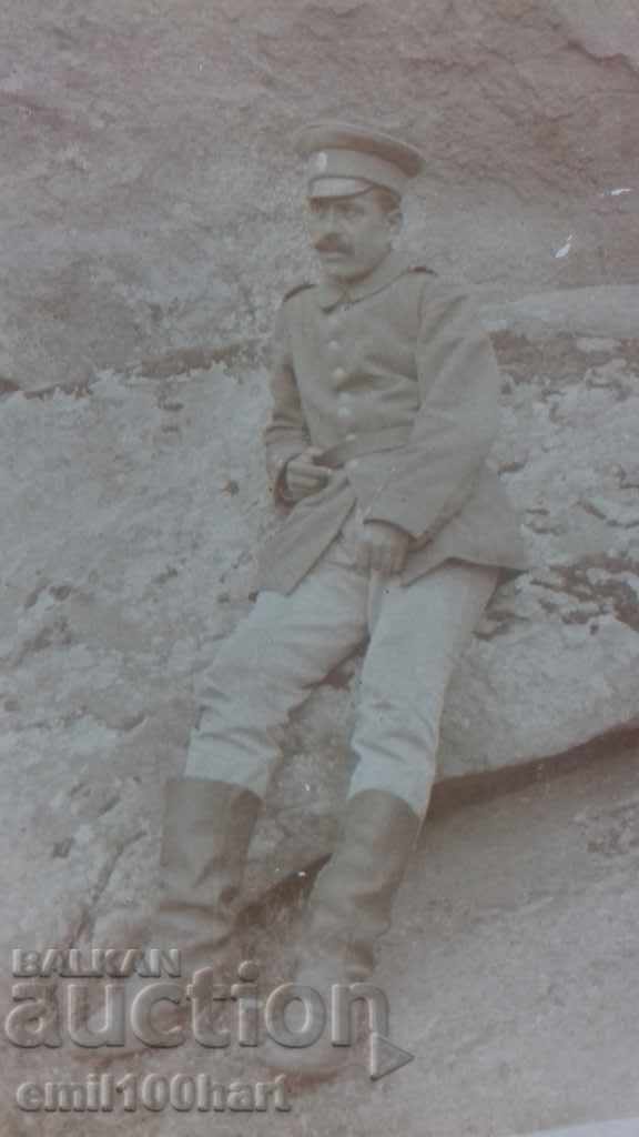 Old photo with a soldier with price 2.00 BGN | € 1.02 Old photo with a soldier with price 2.00 BGN | € 1.02