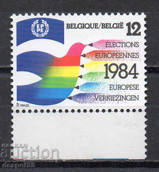 1984. Belgia. alegeri directe a doua pentru Parlamentul European.