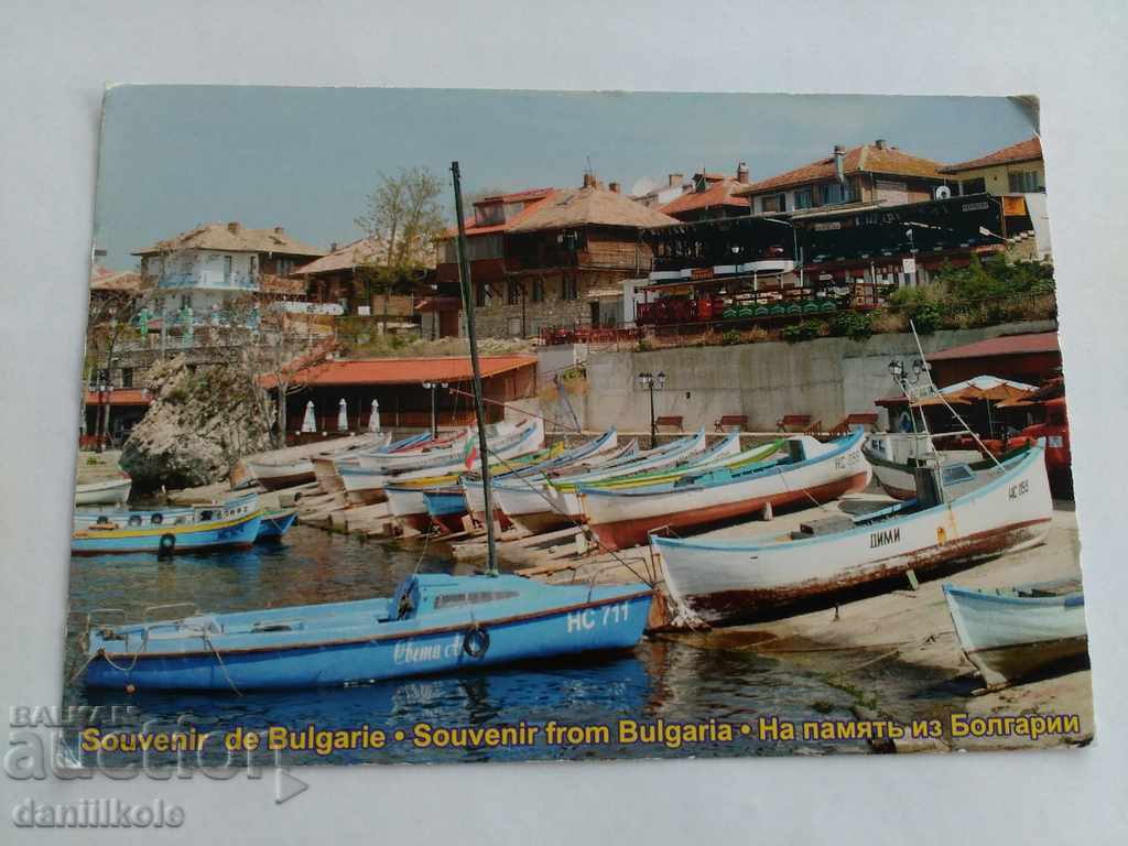 *$*Y*$* CARTOLINĂ VECHE SUVENIR DIN VECHIUL NESSEBAR *$*Y*$*