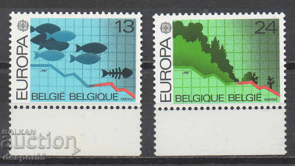 1986. Belgium. Europe - Protection of Nature.
