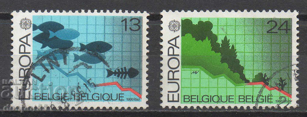 1986. Belgia. Europa - Protecția Naturii.