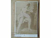 Φωτογραφία από χαρτόνι Erotica τέλη του 19ου ο παππούς meratsi