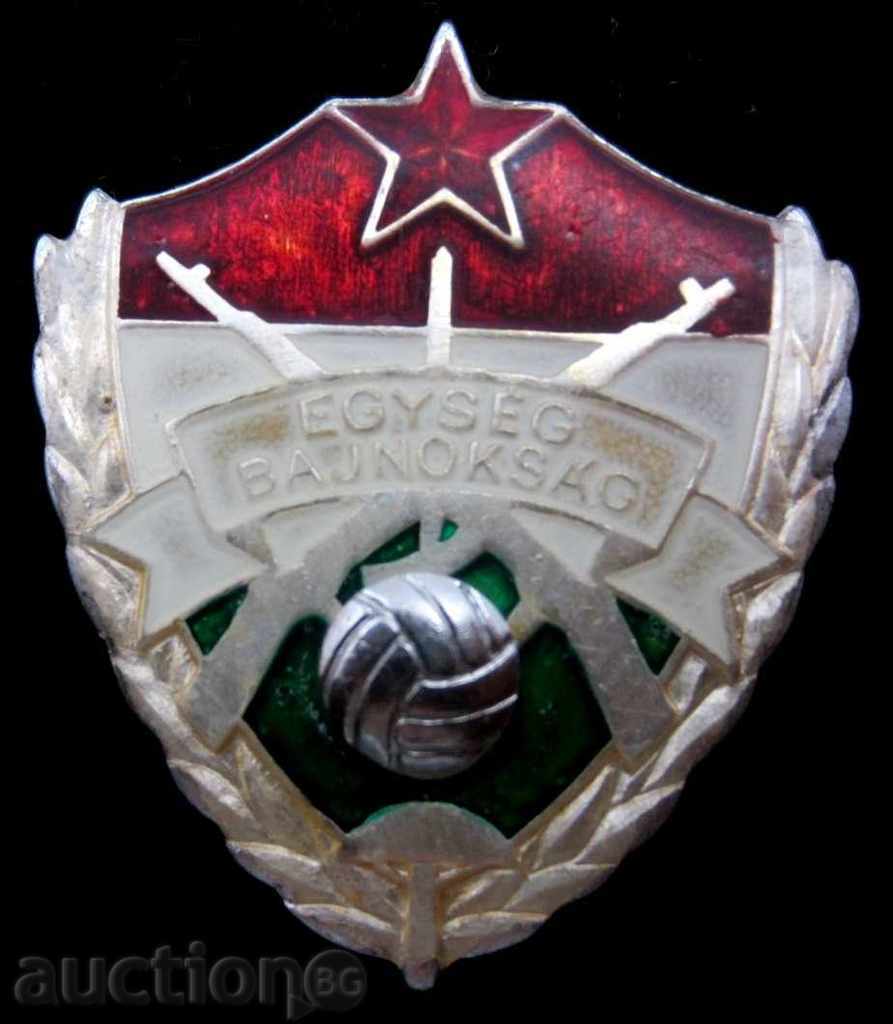RARE OLD SIGN-HUNGARY-MILITARY FOOTBALL CHAMPIONSHIP with price 10.00 BGN | € 5.11