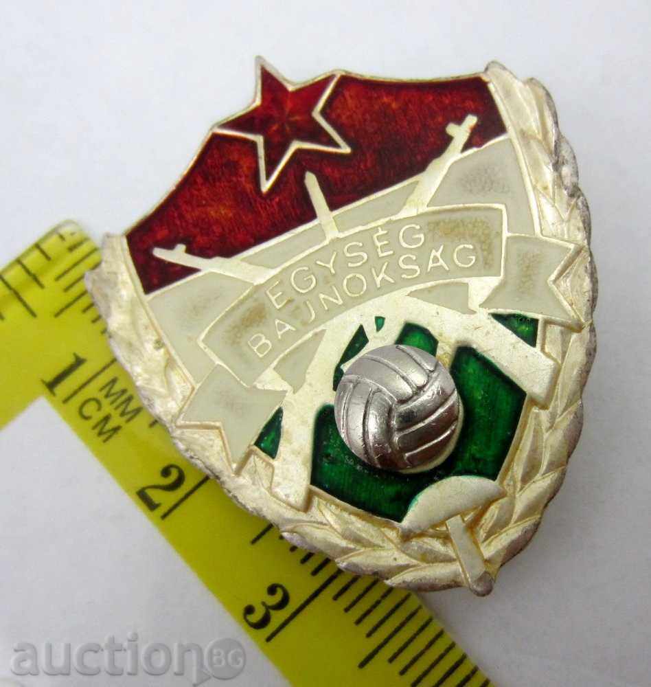 Delivery of RARE OLD SIGN-HUNGARY-MILITARY FOOTBALL CHAMPIONSHIP