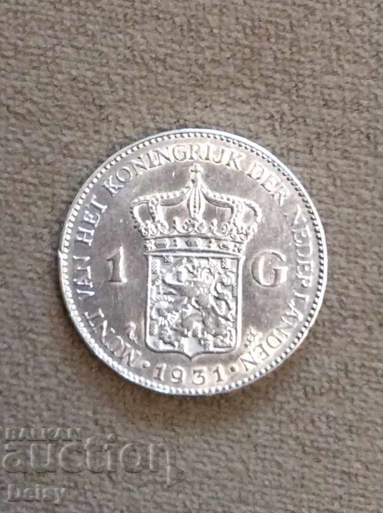 Olanda 1 Gulden 1931.
