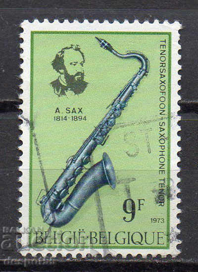 1973. Belgia. Adolphe Sax - inventatorul saxofonului.