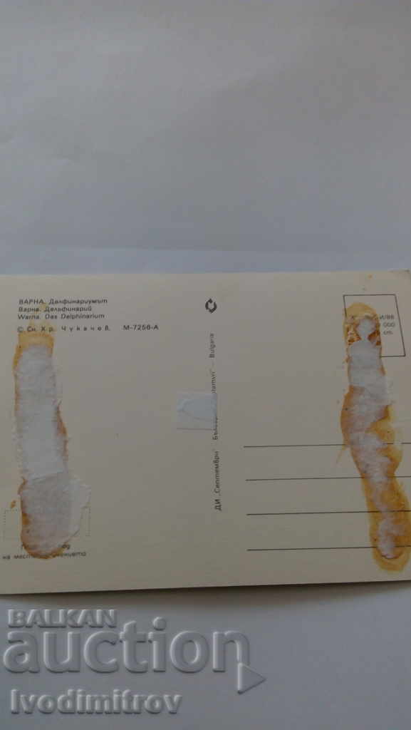 Καρτ ποστάλ Βάρνα Δελφινάριο 1988 με τιμή 0.45 BGN | € 0.23 Καρτ ποστάλ Βάρνα Δελφινάριο 1988 με τιμή 0.45 BGN | € 0.23