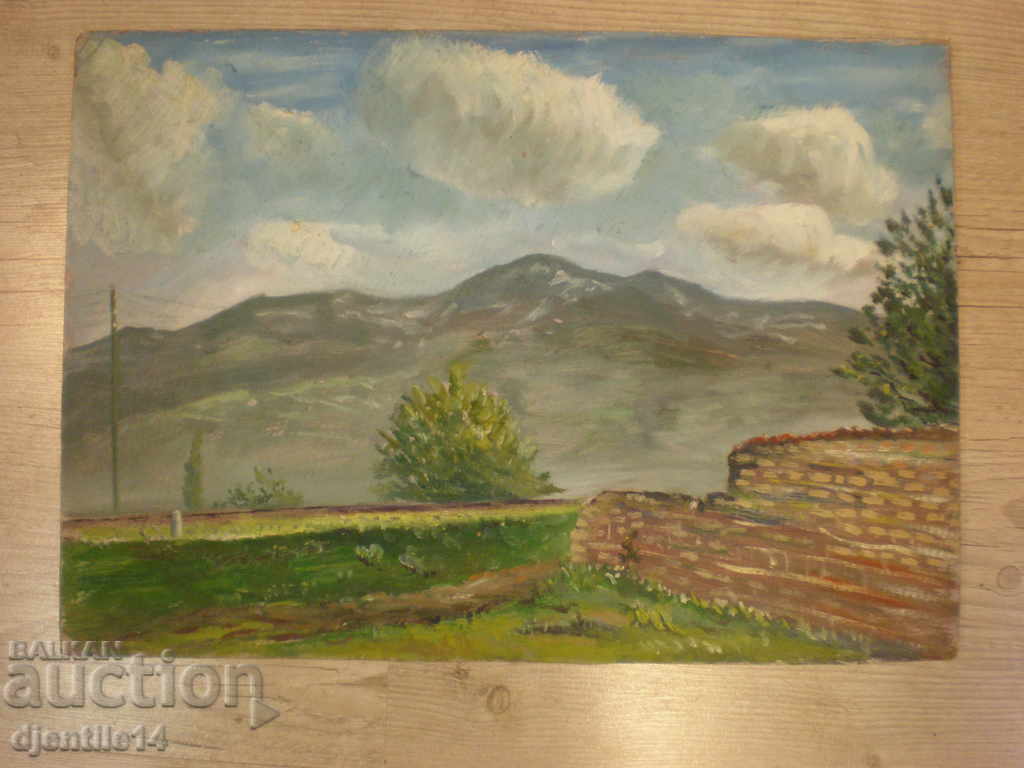 Аукцион картина масло картон Аукцион картина масло картон