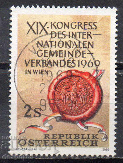 1969. Austria. Congresul Internațional al municipiilor, Viena.