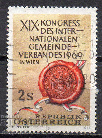 1969. Austria. Congresul Internațional al municipiilor, Viena.