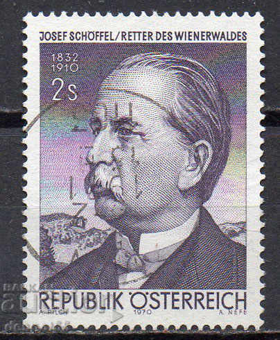 1970. Austria. Joseph Schoel - journalist and politician.