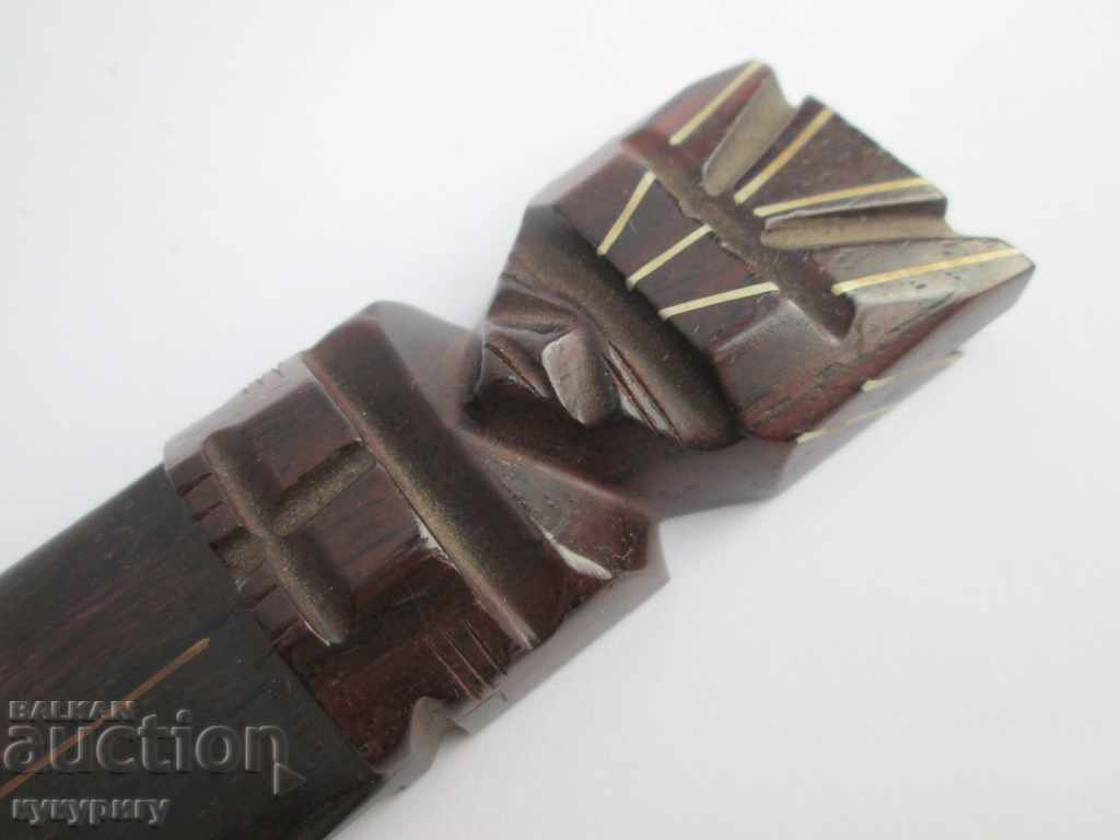 Wooden blade with letters Aztec figure mask decoration with price 20.00 BGN | € 10.23 Wooden blade with letters Aztec figure mask decoration with price 20.00 BGN | € 10.23