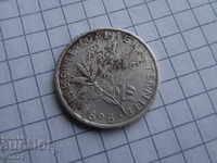Rare 120 years old French franc 1898 silver