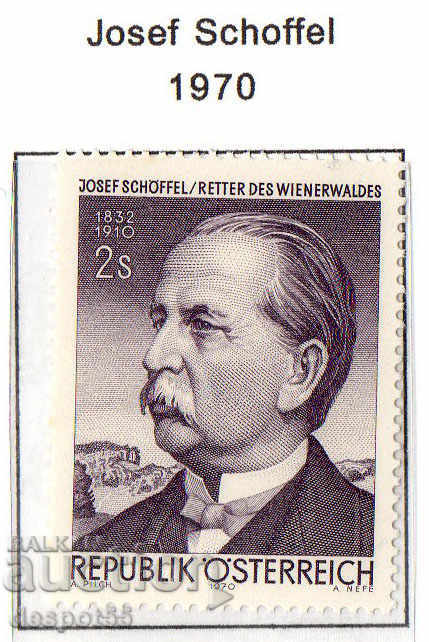 1970. Η Αυστρία. Joseph Shofel - δημοσιογράφος και πολιτικός.