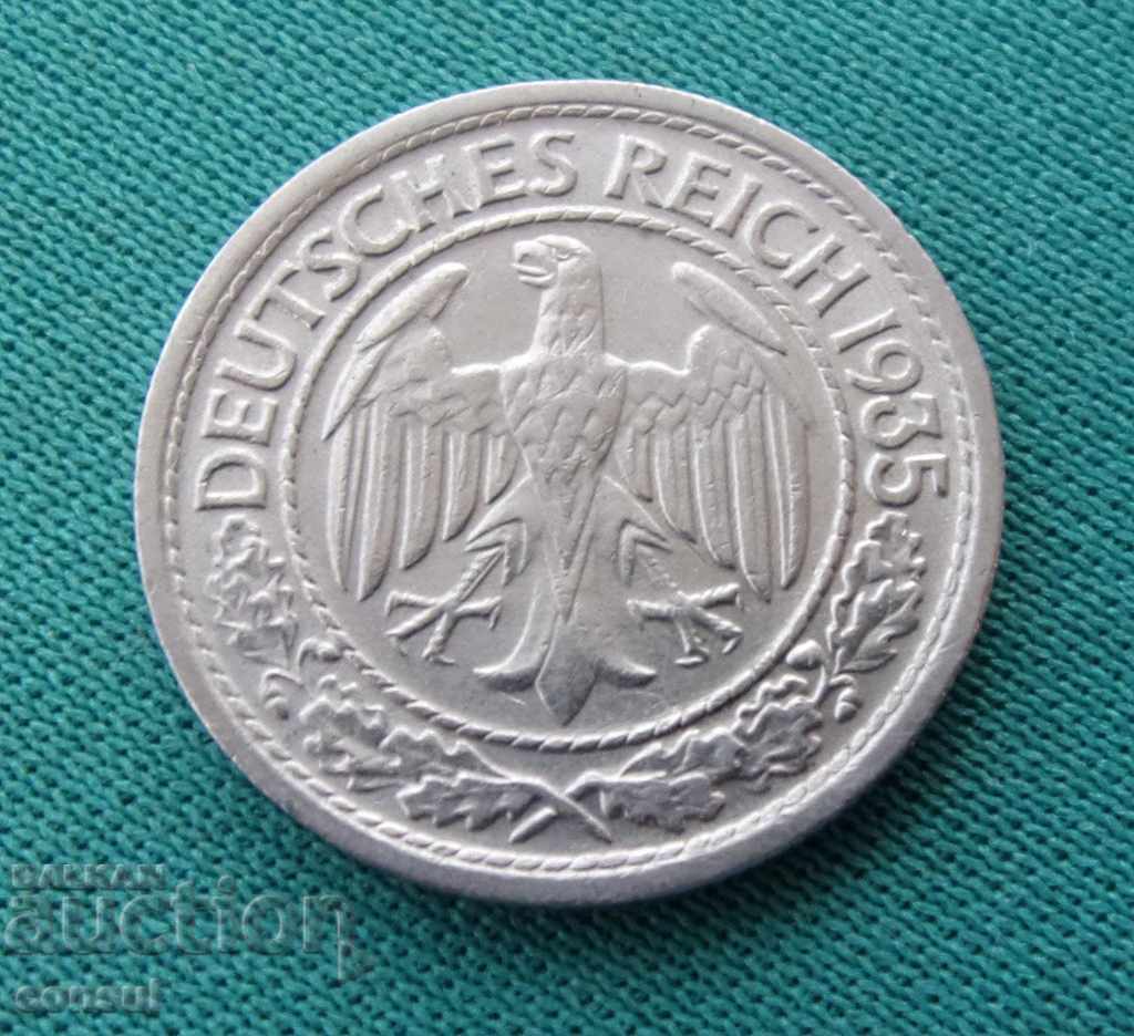 Germany III Reich 50 Pfeif 1935 D Rare