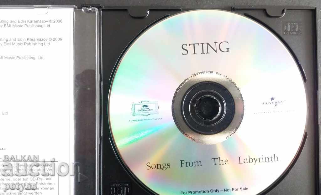 SD - STING -SONGS DIN labirintului (Sting) cu preț 4.50 BGN | € 2.30 SD - STING -SONGS DIN labirintului (Sting) cu preț 4.50 BGN | € 2.30