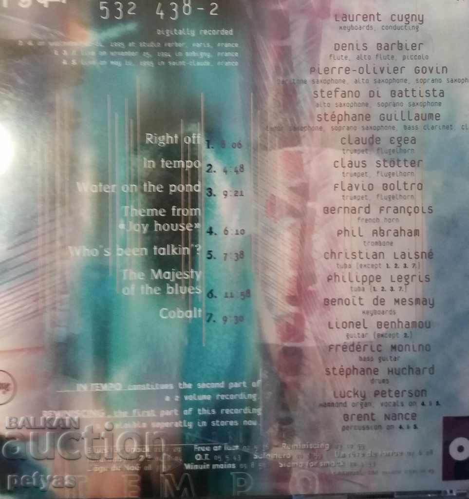 In Tempo - Orchestra National De Jazz - Laurent Cugny with price 4.50 BGN | € 2.30 In Tempo - Orchestra National De Jazz - Laurent Cugny with price 4.50 BGN | € 2.30