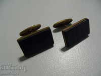 401 old cufflinks - with a black tile
