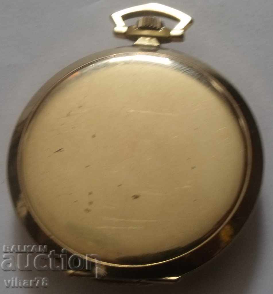 RARE placat cu aur ceas de buzunar -TISSOT - 6