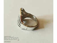 Ring of Tibetan silver