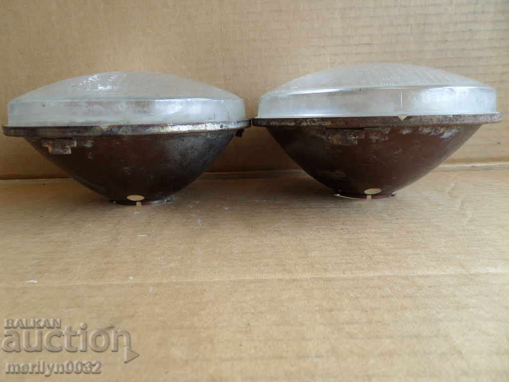 Auction  Headlamps for trabant glass reflector GDR