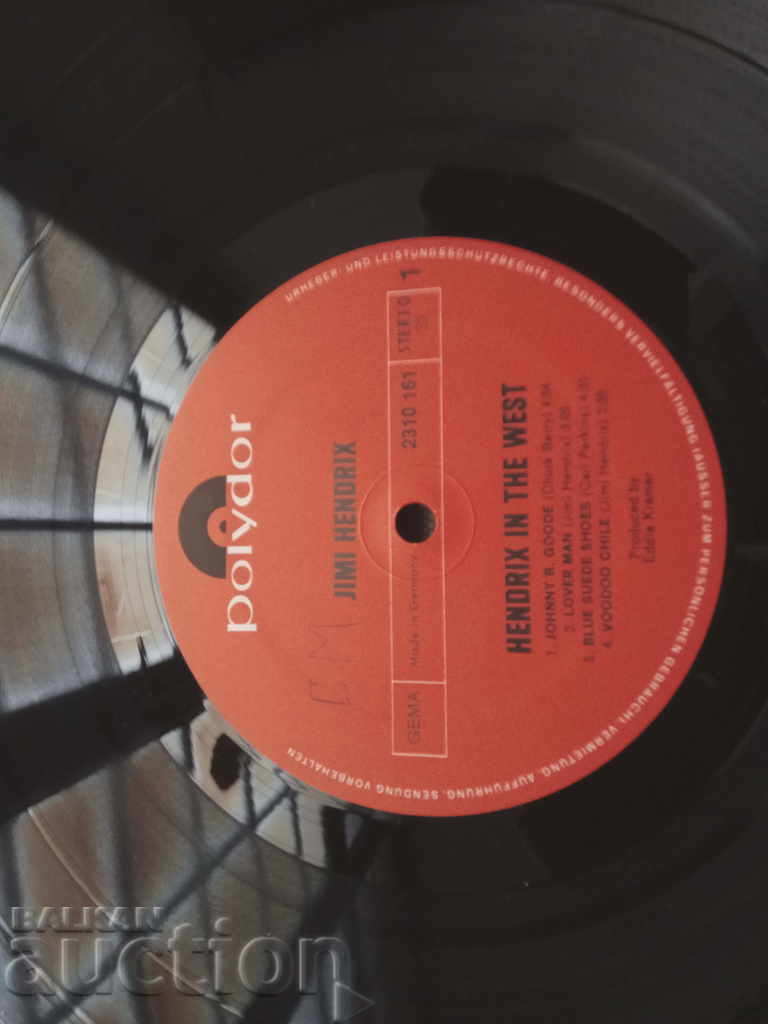 Jimi Hendrix Στη Δύση με τιμή € 80.00 | 156.47 BGN Jimi Hendrix Στη Δύση με τιμή € 80.00 | 156.47 BGN
