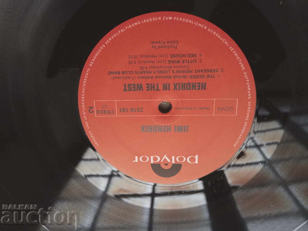 Delivery of Jimi Hendrix In The West