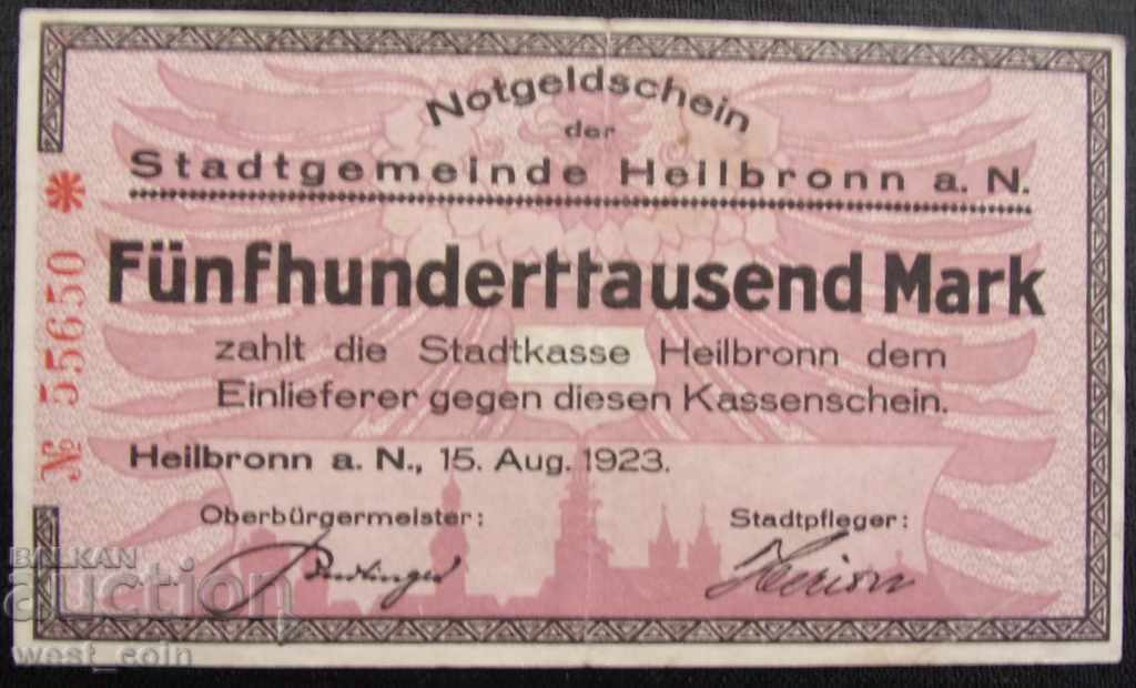 Germany 500,000 Marks 1923 Rare