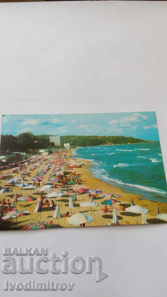 Пощенска картичка Дружба Плажът 1981