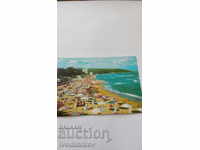 Пощенска картичка Дружба Плажът 1981