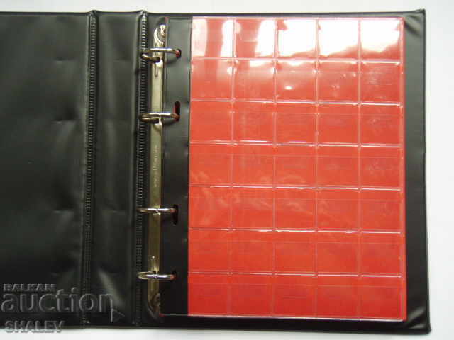 "SCHULZ" coin album for 221 coins - 10 sheets with folder. - 5 "SCHULZ" coin album for 221 coins - 10 sheets with folder. - 5