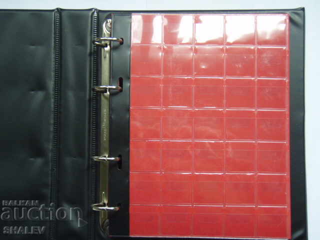 "SCHULZ" coin album for 221 coins - 10 sheets with folder. "SCHULZ" coin album for 221 coins - 10 sheets with folder.