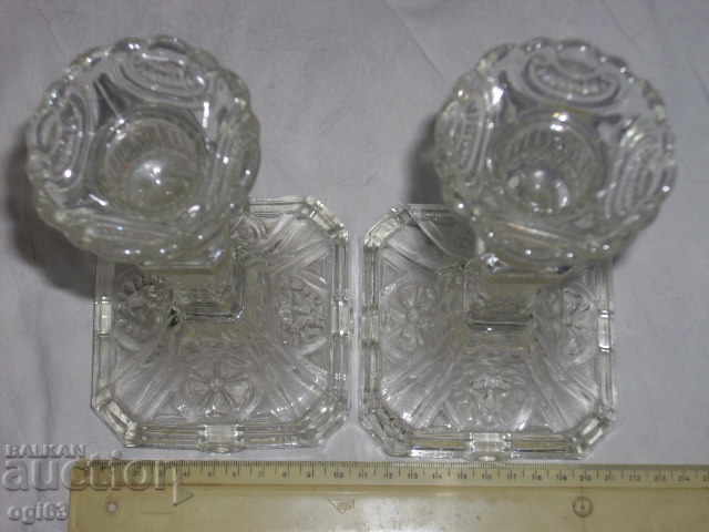 Crystal Candlesticks with price 20.00 BGN | € 10.23 Crystal Candlesticks with price 20.00 BGN | € 10.23