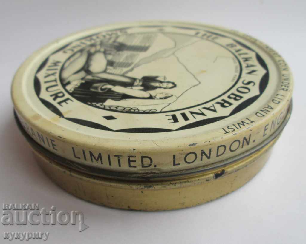 Delivery of Old antique tobacco box BALKAN SOBRANIE London Delivery of Old antique tobacco box BALKAN SOBRANIE London