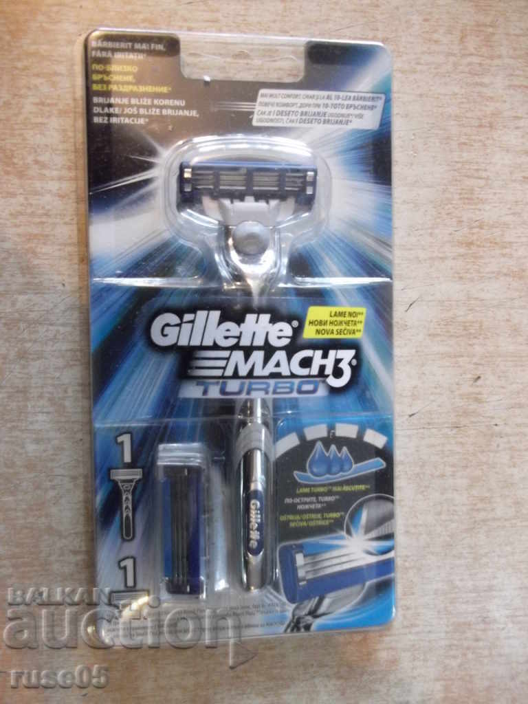 Shaver "Gillette - MACH3 - TURBO" new with two blades