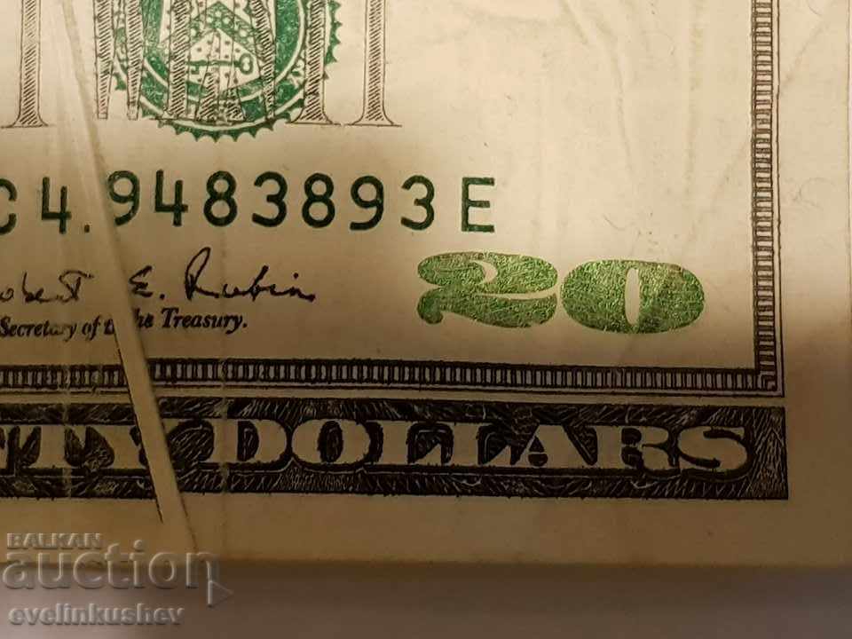 A very rare $20 bill with a printing defect - 5 A very rare $20 bill with a printing defect - 5