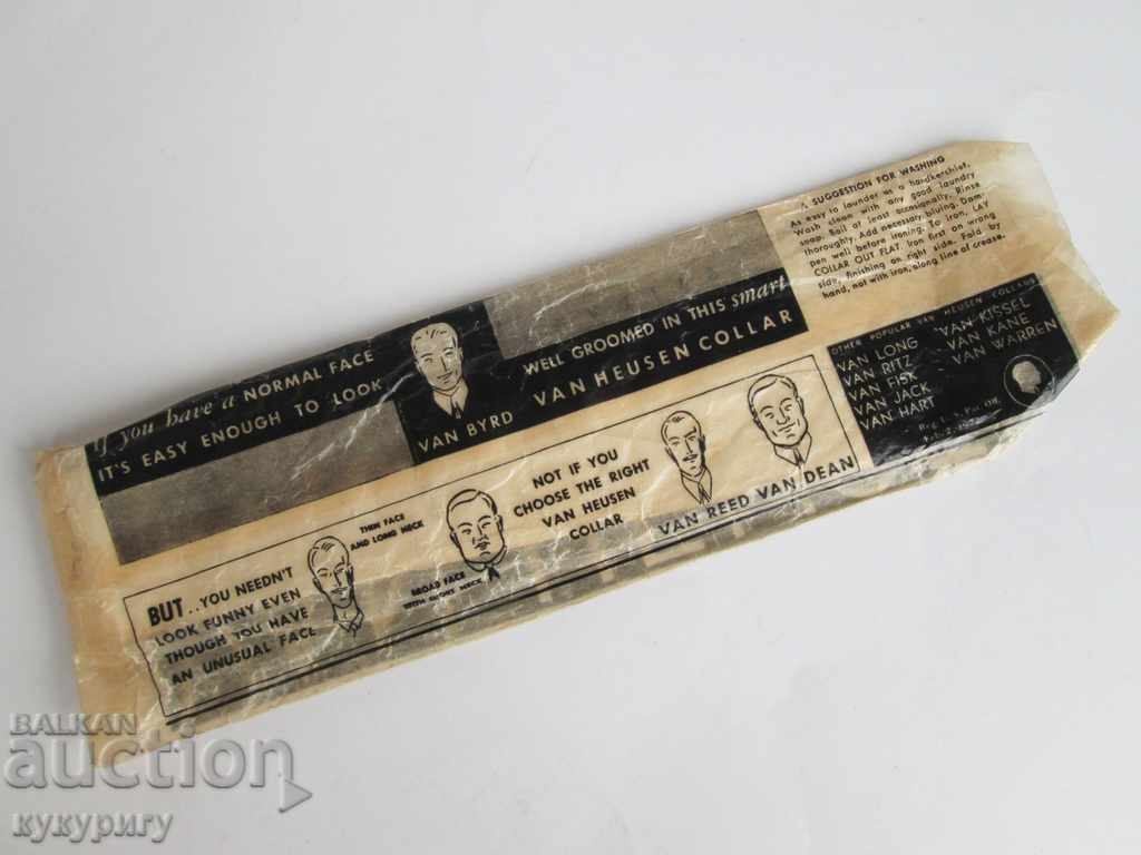 Auction Collectible old male collar unused USA 1922 Auction Collectible old male collar unused USA 1922