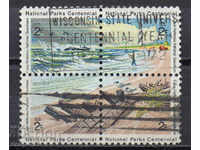 1972. САЩ. 100 г. Cape Hatteras - Национален парк. Блок.