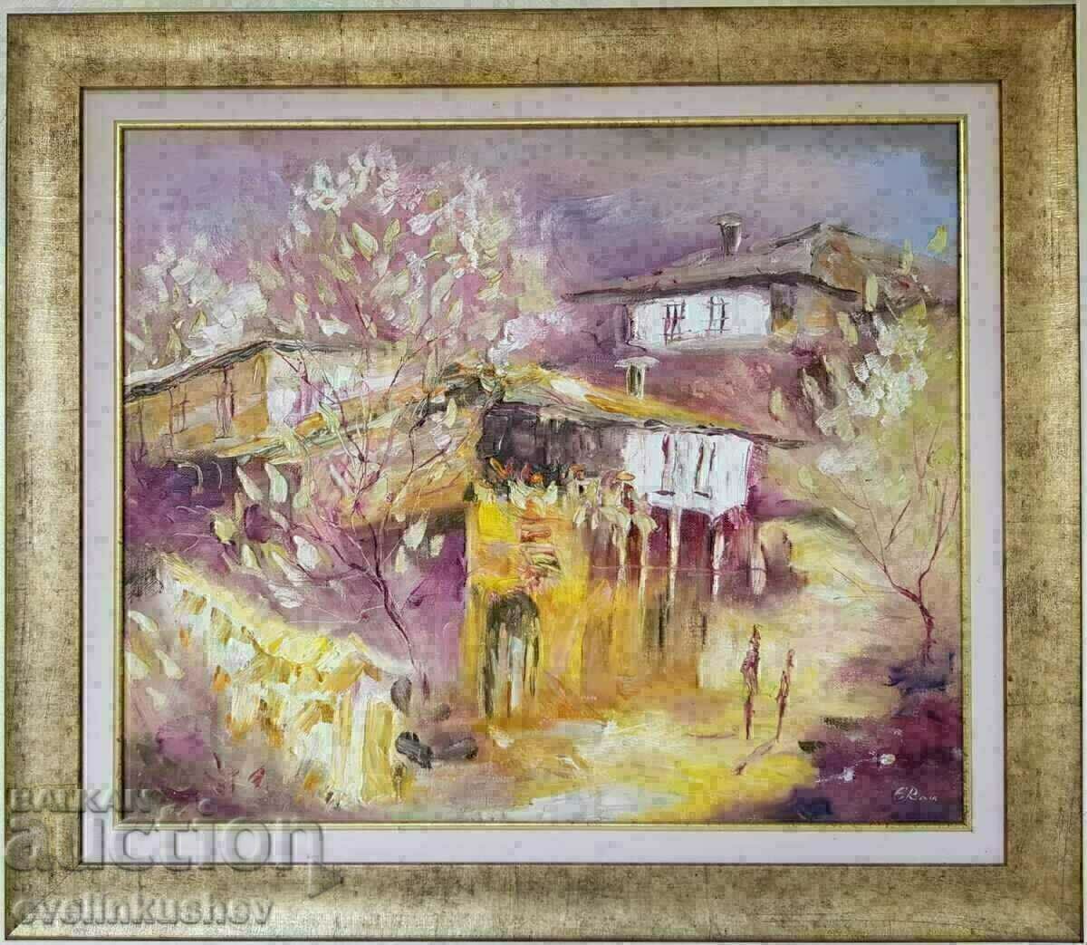 Pictura in ulei "Cu parfumul primaverii" dimensiune 60/50 cm. cu preț 0.01 BGN | € 0.01 Pictura in ulei "Cu parfumul primaverii" dimensiune 60/50 cm. cu preț 0.01 BGN | € 0.01