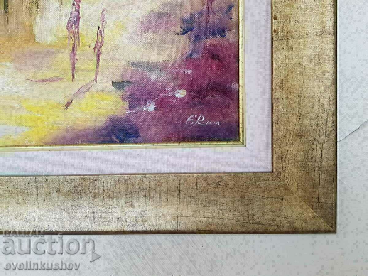 HOT AUCTION Oil painting size 60/50 cm - 6