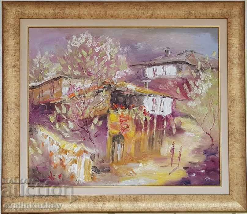 Oil painting "With the fragrance of spring" size 60/50 cm.