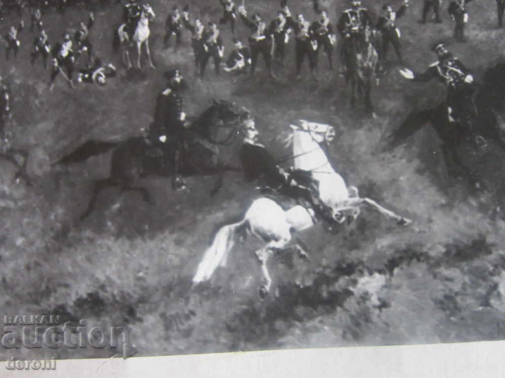 A huge military shot Russian soldiers officers Pleven Shipka with price 85.20 BGN | € 43.56