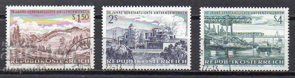 1971. Австрия. 25 г. от национализацията на индустрията.
