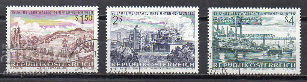 1971. Austria. 25 years of nationalization of industry.