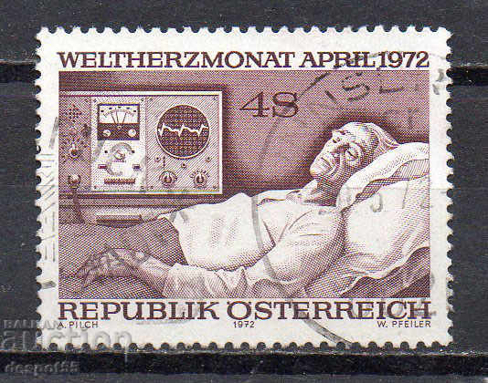 1972. Η Αυστρία. Παγκόσμια μήνα της καρδιάς.