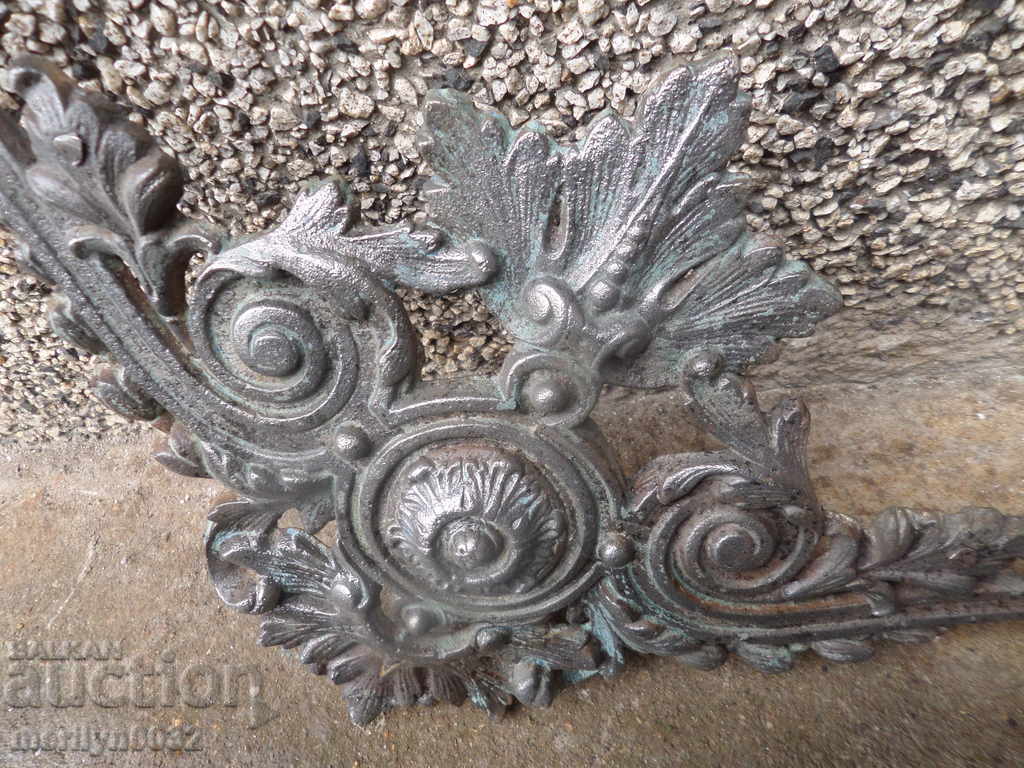 Декорация пано от релефен чугун края на 19ти век барелеф - 5 Декорация пано от релефен чугун края на 19ти век барелеф - 5