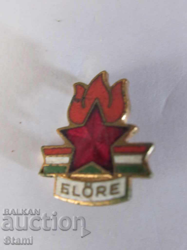 Auction Badge: Elore / Hungarian pioneering organization Auction Badge: Elore / Hungarian pioneering organization